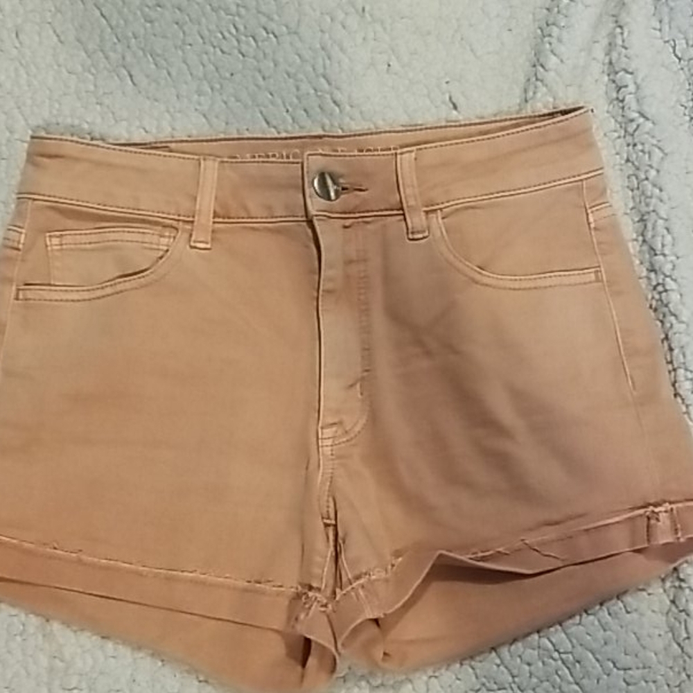 Light pink high waisted shorts